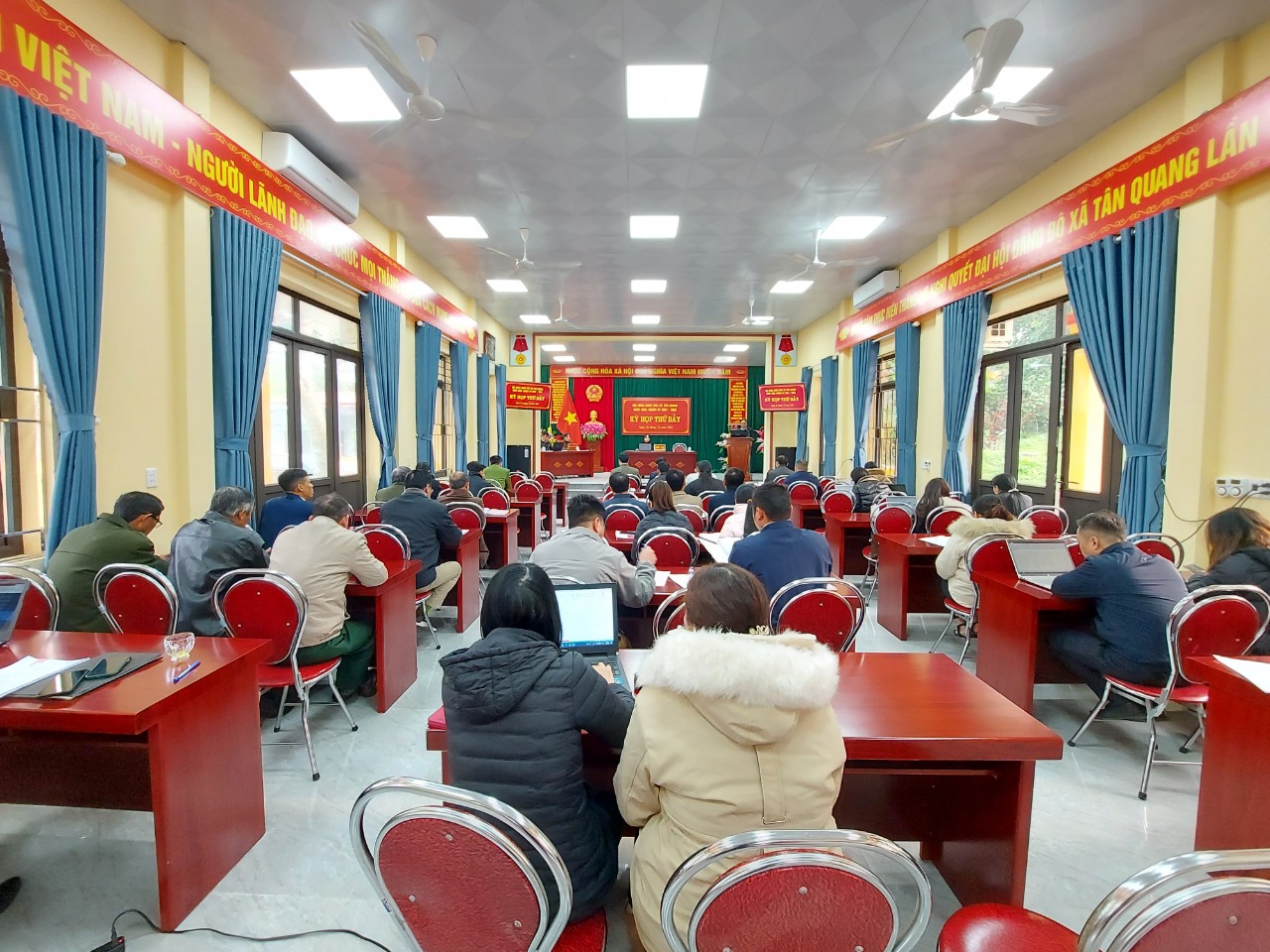 Hội đồng nhân dân xã Tân Quang tổ chức kỳ họp thứ 7, HĐND xã khóa XXIII, nhiệm kỳ 2021-2026