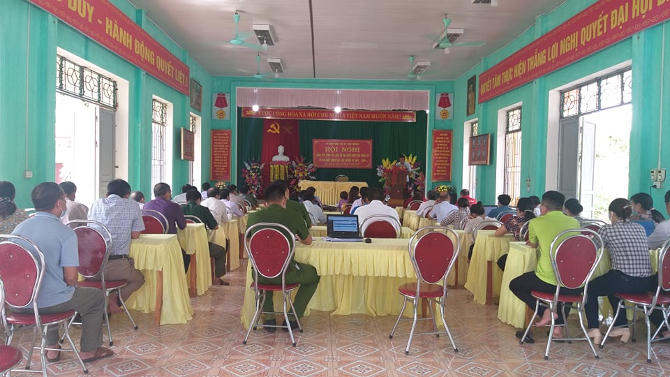 Xã Tân Quang tổ chức hội nghị tổng kết cuộc bầu cử đại biểu quốc hội khóa XV và bầu cử đại biểu HĐND các cấp, nhiệm kỳ 2021 - 2026