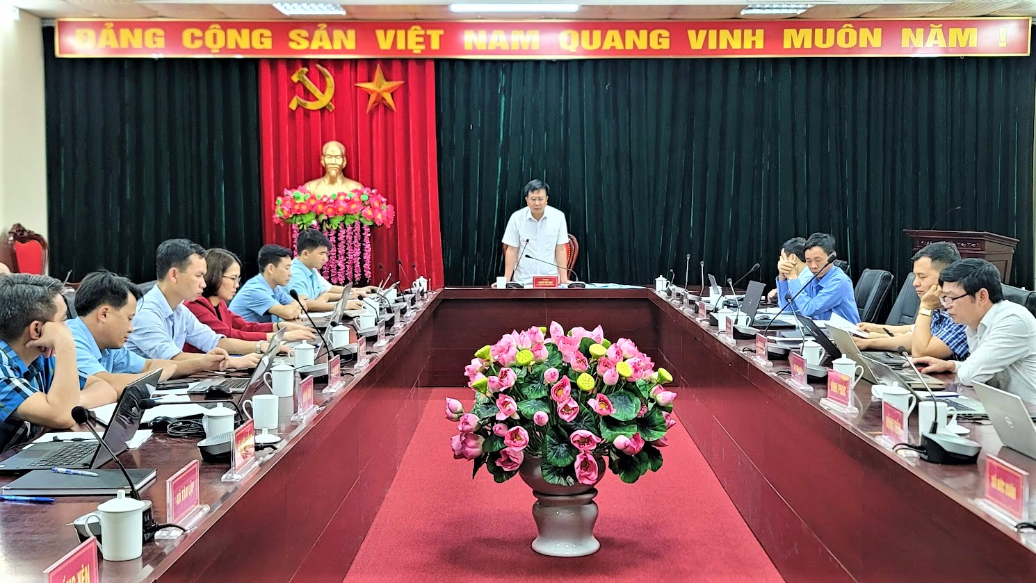 UBND huyện Bắc Quang họp đánh giá tiến độ triển khai các Chương trình mục tiêu quốc gia năm 2023 khối xã, thị trấn