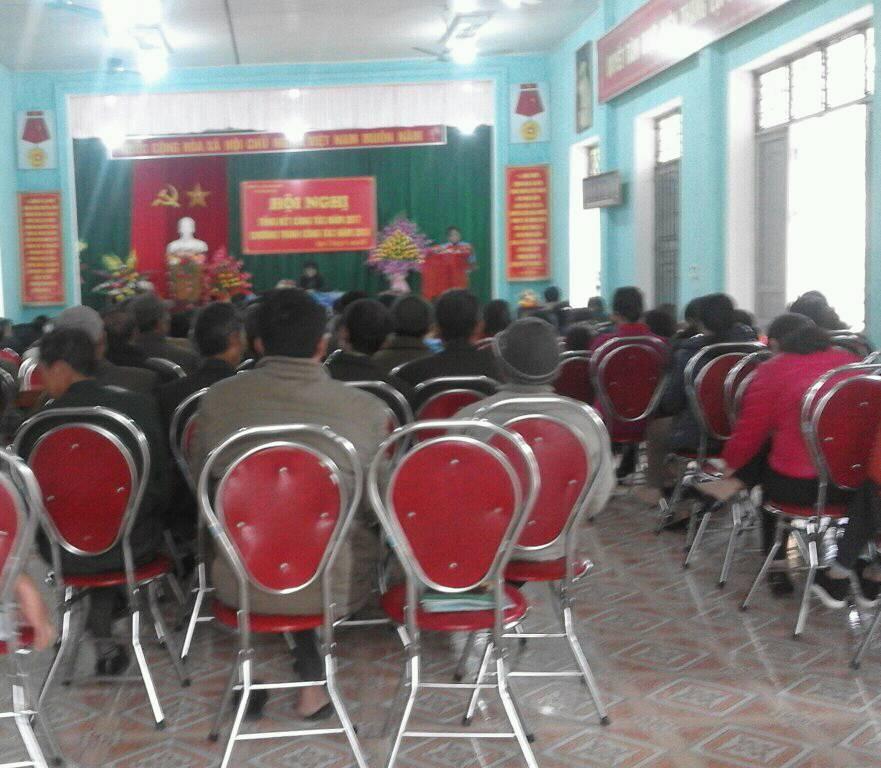 Mặt trận tổ quốc xã Tân Quang và các tổ chức chính trị xã hội tổ chức hội nghị tổng kết năm 2017. Triển khai chương trình công tác năm 2018.