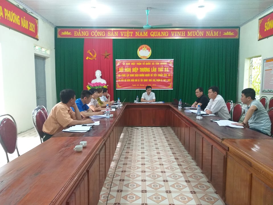 Thường trực UBMTTQ Việt Nam xã Tân Quang tổ chức Hội nghị hiệp thương lần thứ ba.